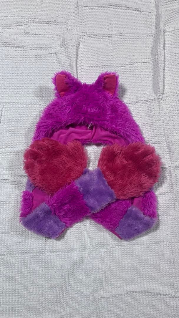 ディズニー チェシャ猫 マフラーキャップ ファンキャップ - メルカリ