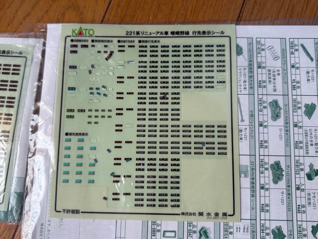 11/20まで 加工品 KATO 221系ダブルパンタ車＋223系2000番台