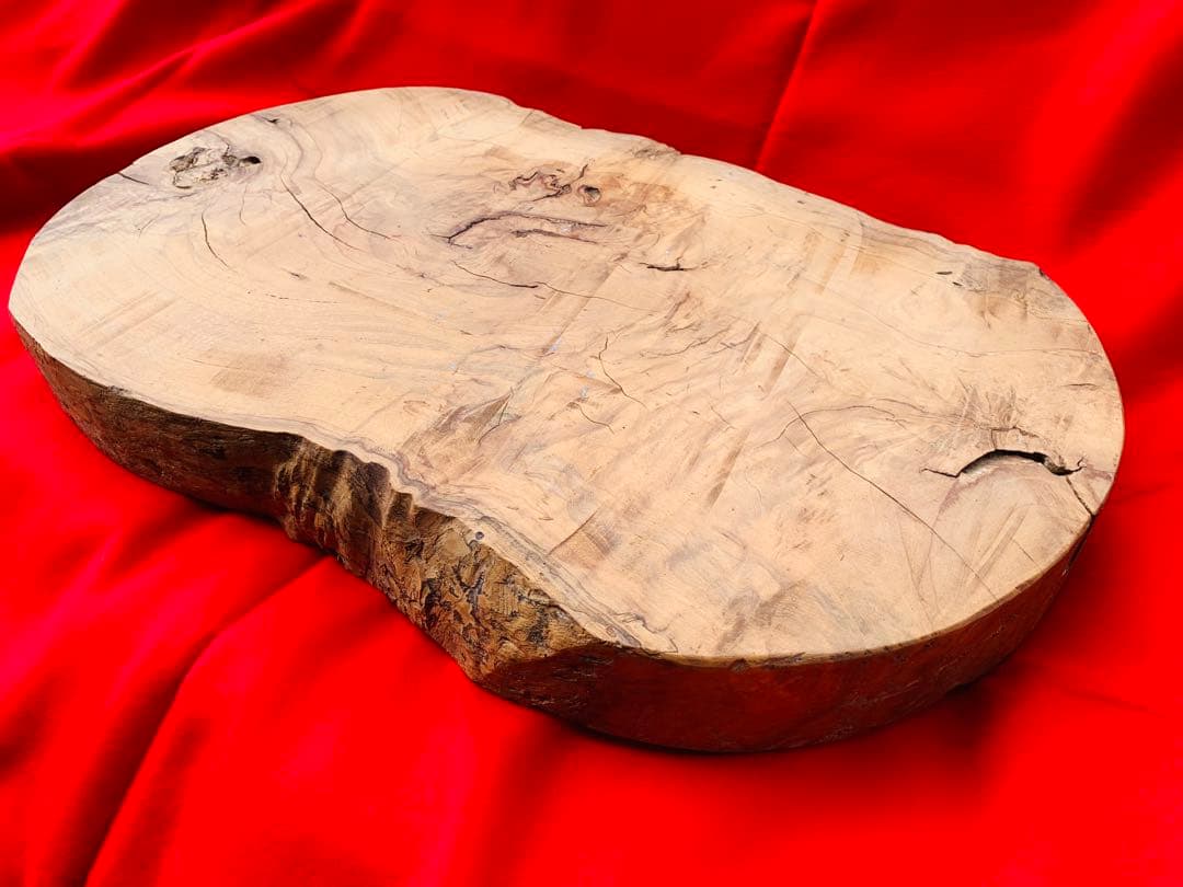 一枚板 花台 盆栽台 置き台 飾り台 無垢 昭和 アンティーク 古道具 ③ 一