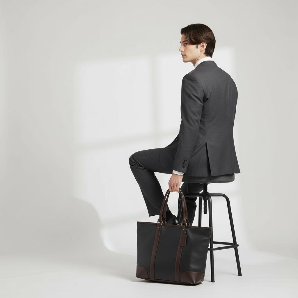 COACH レキシントン メトロポリタン ビジネスバッグ 2way ブラック 茶