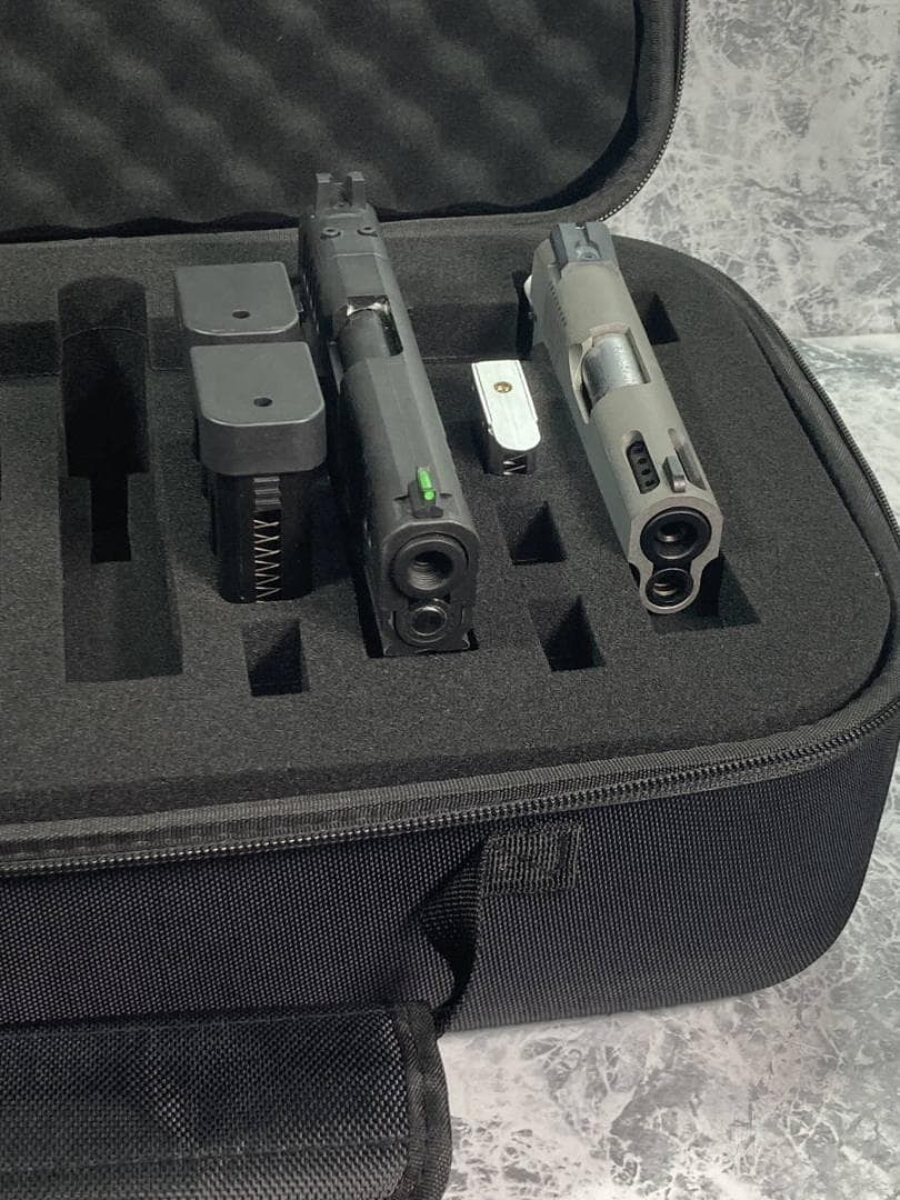 「エアガン 収納 手持ち 鞄　ハンドガン5丁/マガジン15個収納可能」jo-db