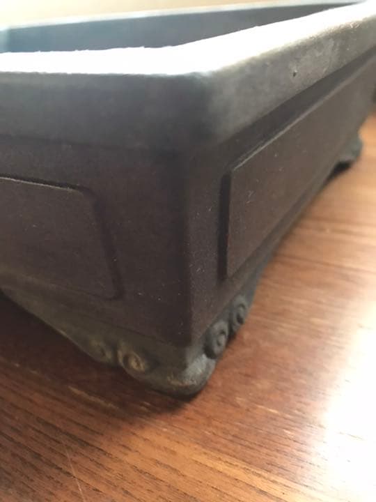 盆栽鉢 時代盆栽鉢水庄園雲足枠有長方鉢