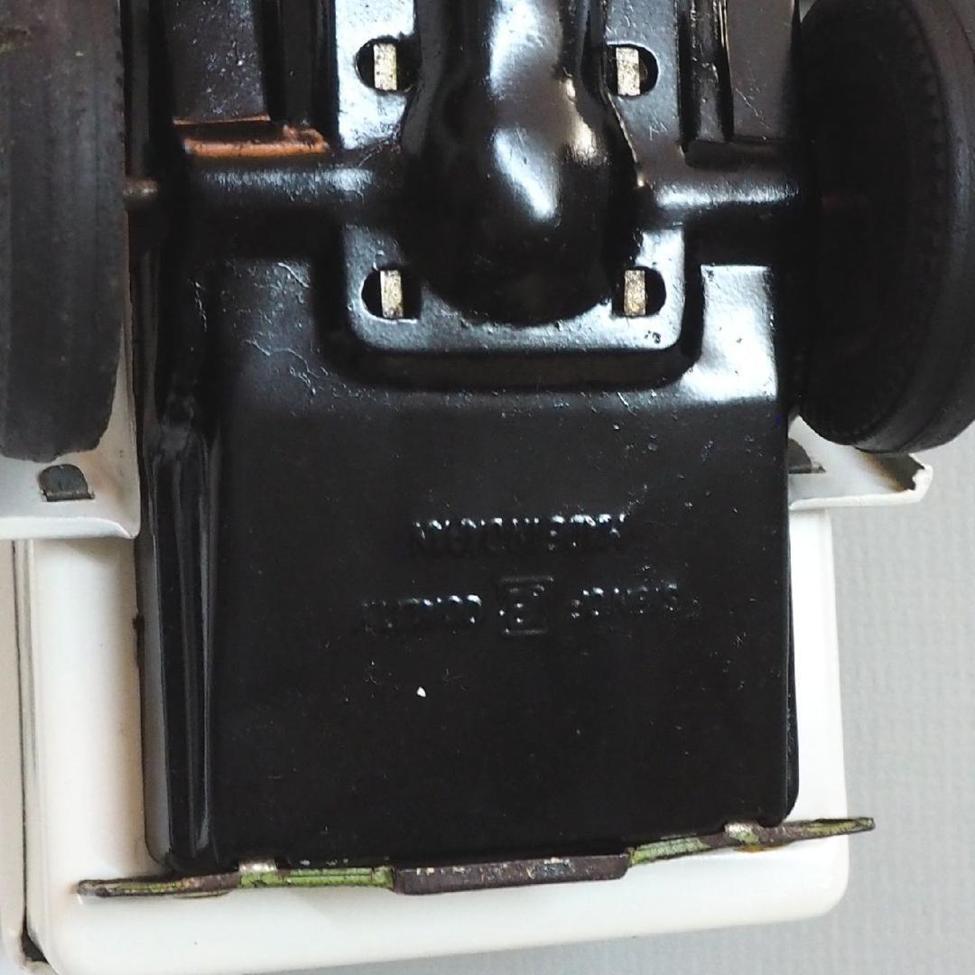 萬代屋【三菱 オート三輪トラック 赤/白 動作確認済】ブリキ自動車TIN【箱無】