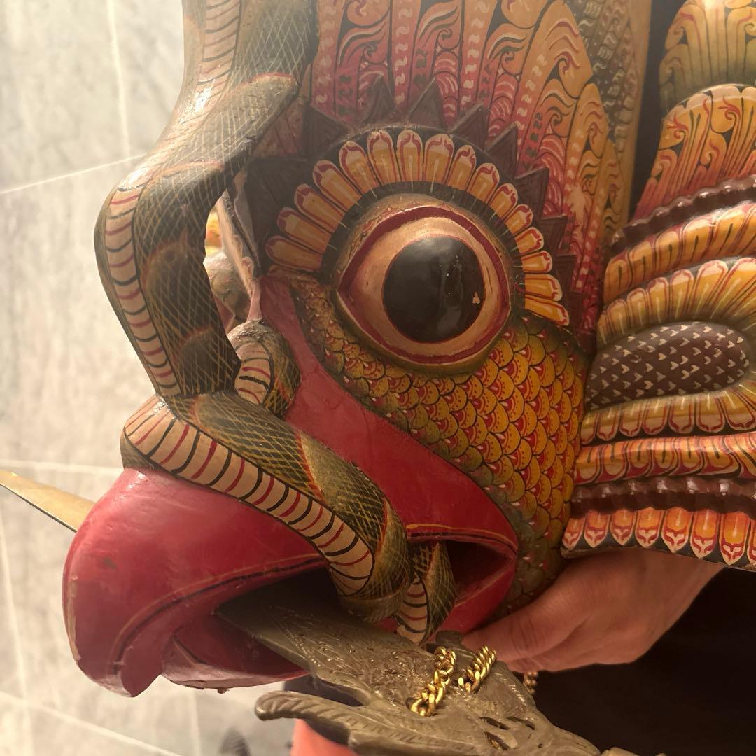 ヴィンテージ インドネシア ヒンドゥー教の神様ガルーダのとてつもない