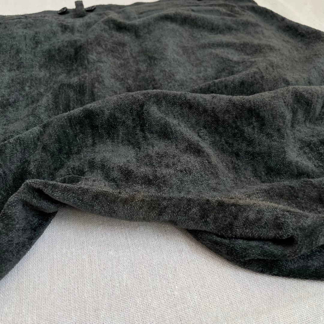 SHARE SPIRIT シェアスピリット サルエルパンツ ベロア リネン 緑