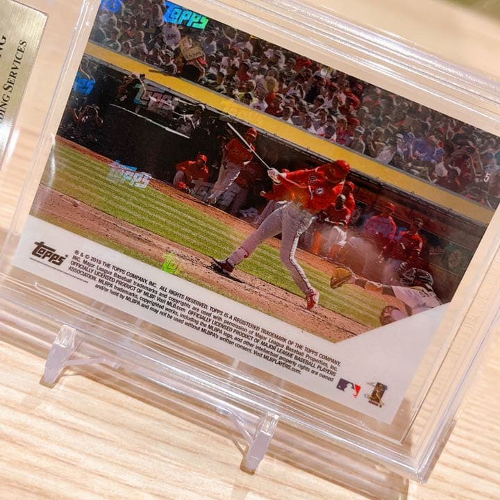 大谷翔平メジャー初ホームランカードTOPPS NOW #MOY-1(PSA8) 大谷翔平