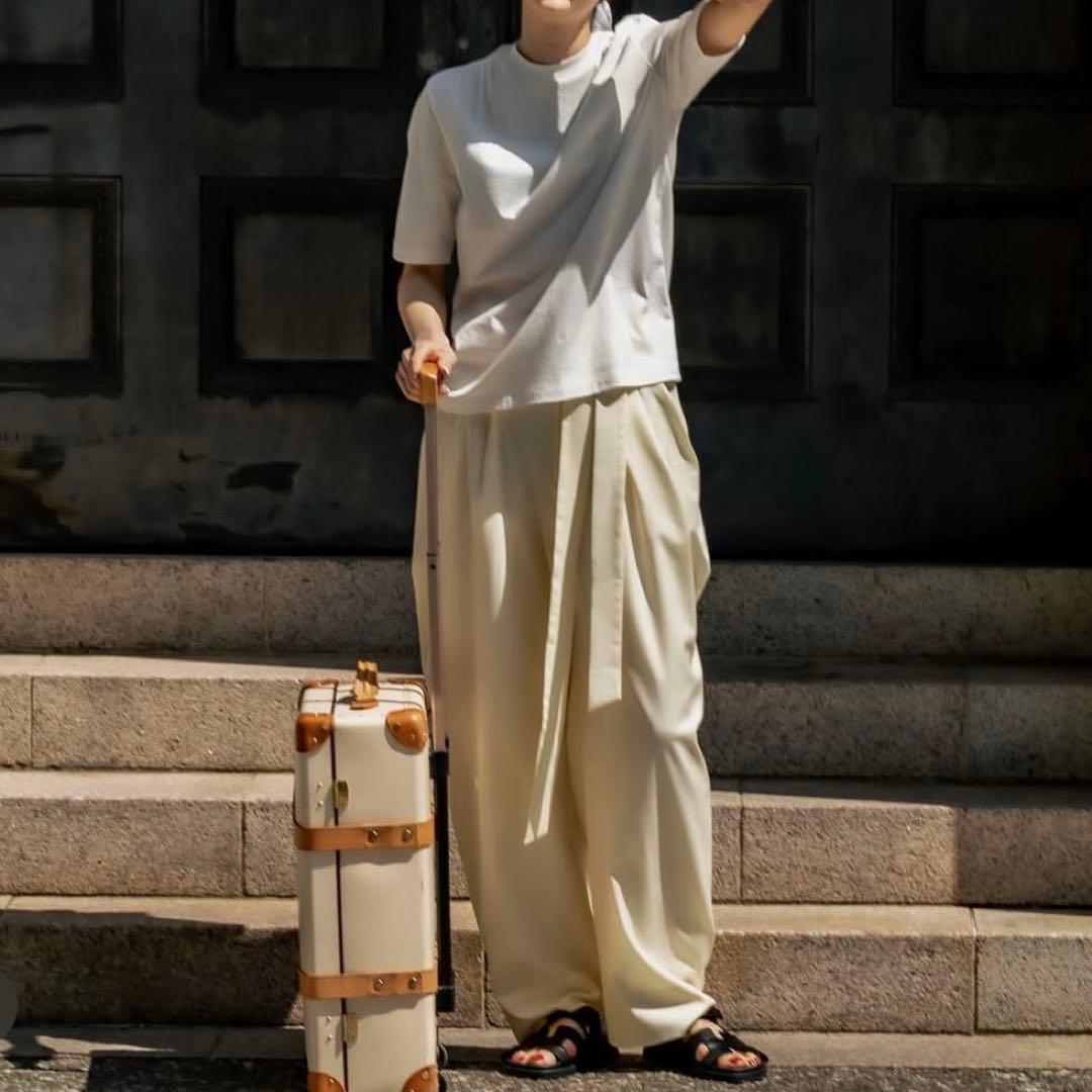 【裾上げ済み・注意事項あり】 deres drape pants ドレープパンツ