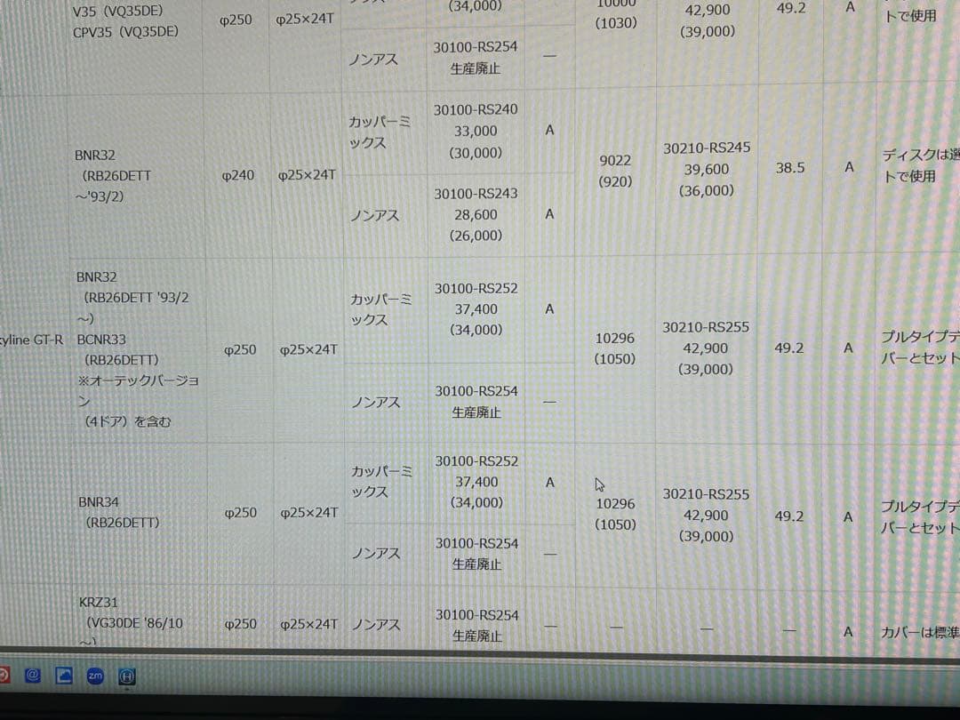 Nismo クラッチパーツセット BNR32.BCNR33.プル式
