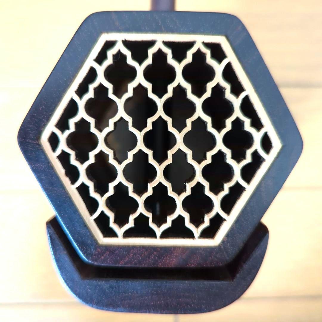 胡涵柔製作 最上級明清老紅木 未使用 螺鈿花 回紋頭 二胡