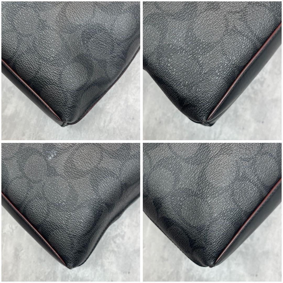 【極美品✨】 コーチ ビジネスバッグ シグネクチャー レザー PVC 2way