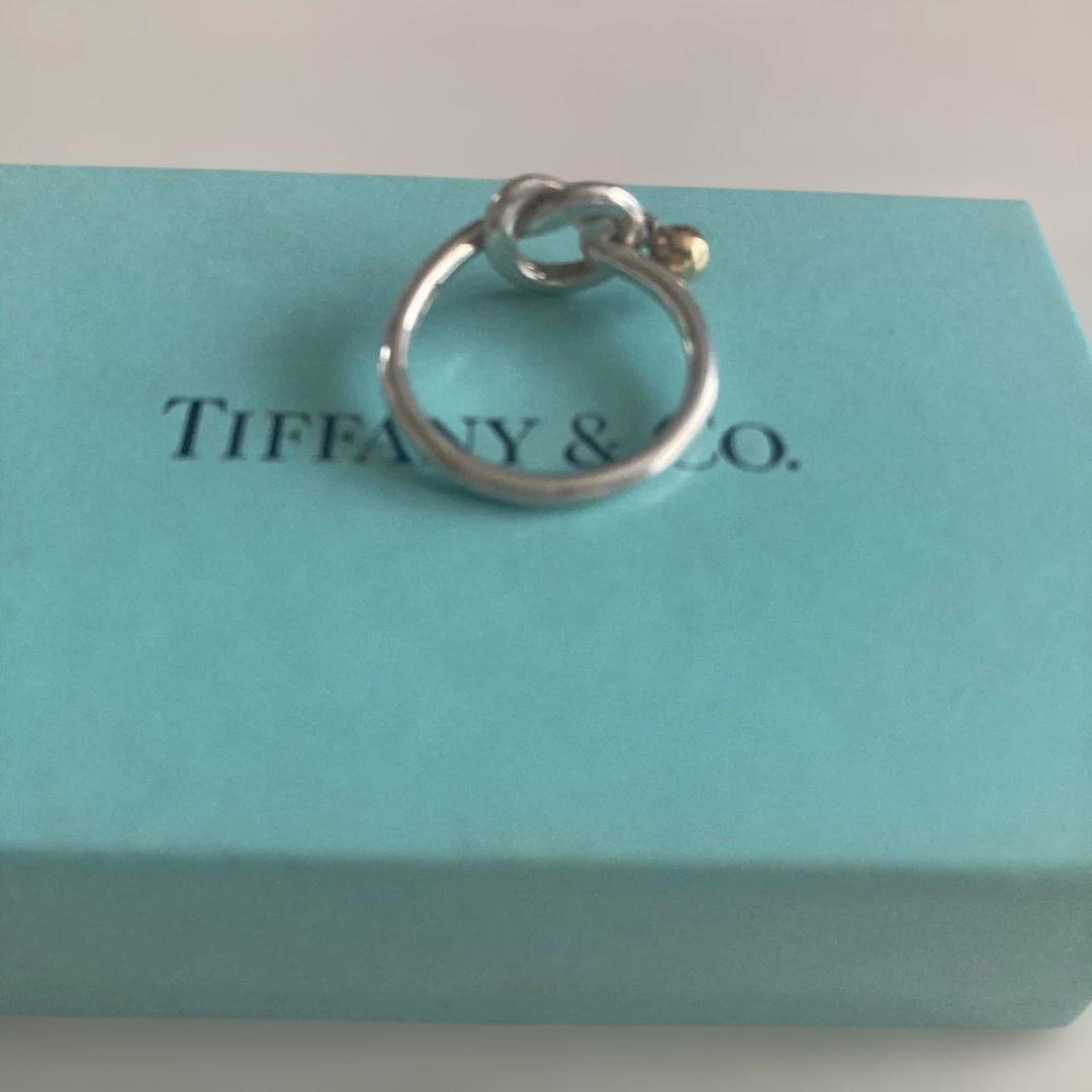 Tiffany & Co.ラブノットリング シルバーゴールド13号ボックス袋付き