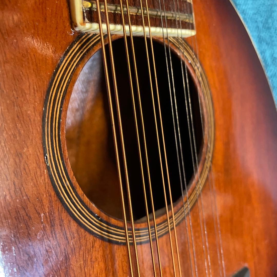 【レア・珍品・調整要】バンドゥリア 12弦 削り出し マンドリン　ギター
