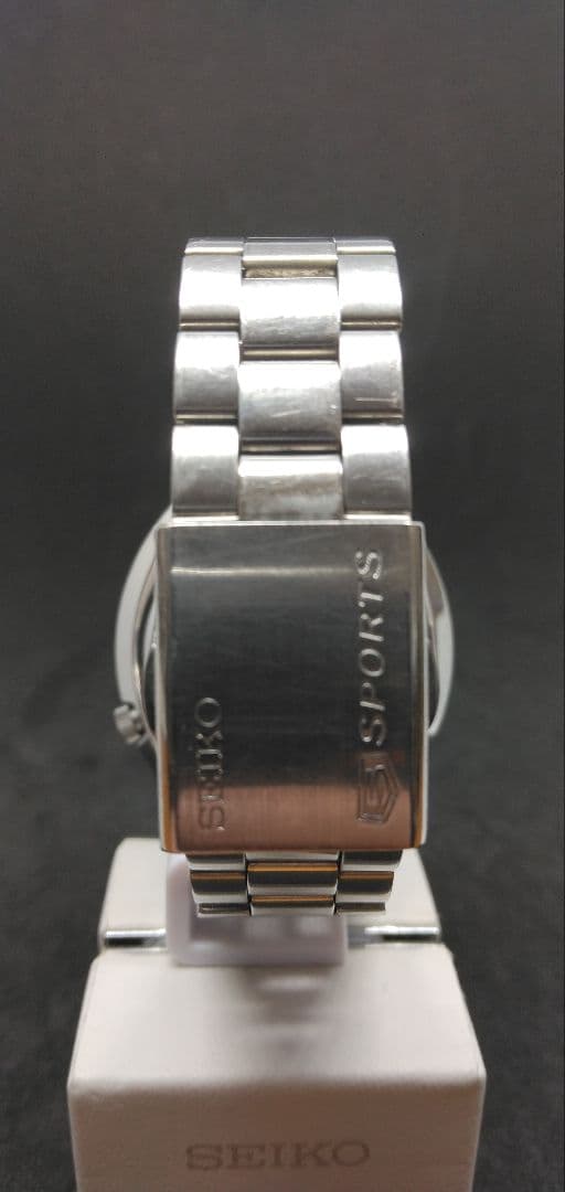 訳あり　SEIKO5 SPORTS 自動巻き 腕時計 オレンジ　複刻版希少モデル