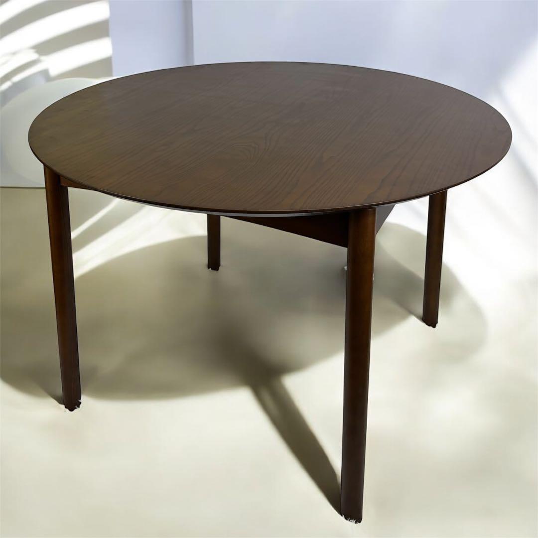 『美品』桜屋工業　CHERRY ダイニングテーブル　ブラウン　100×100