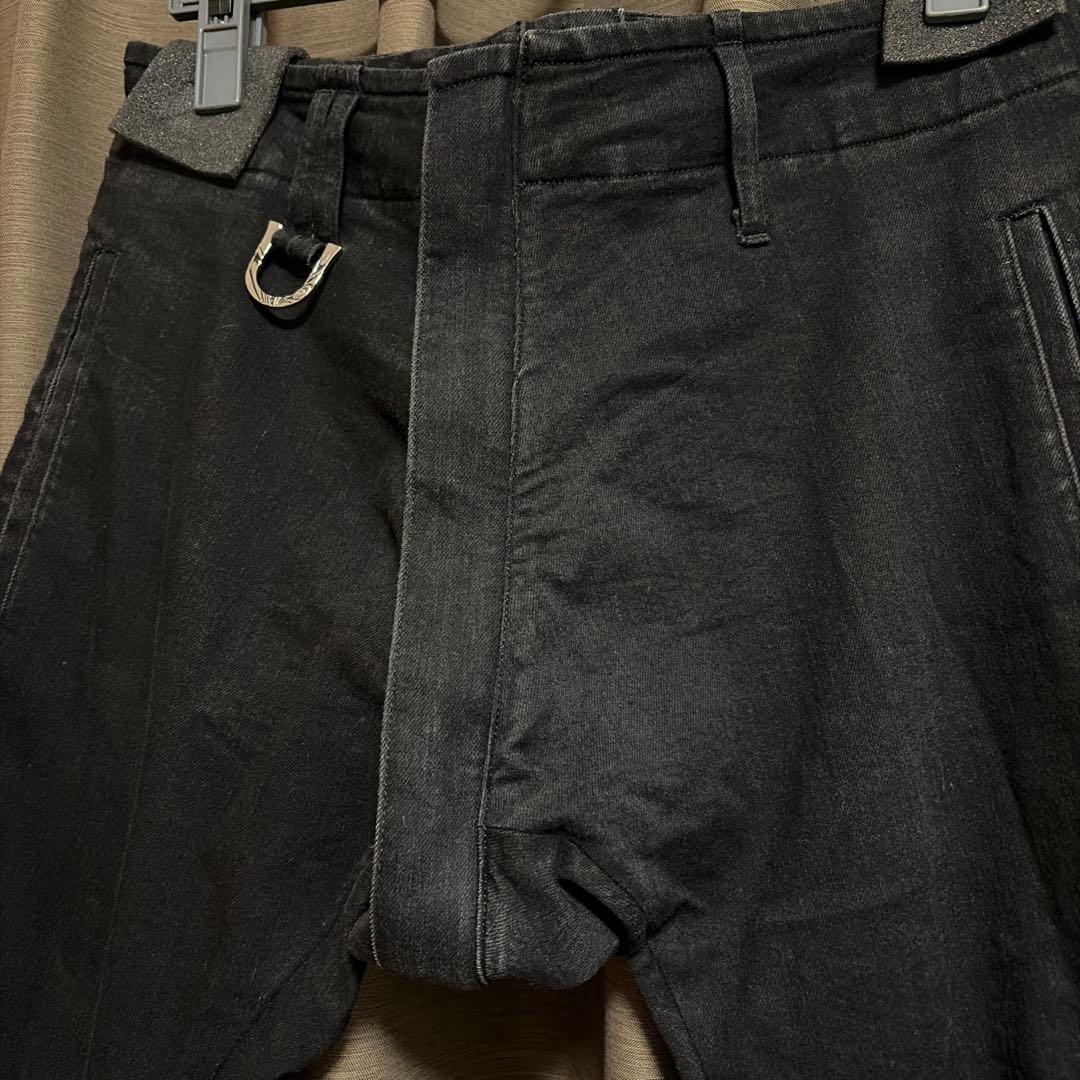 THE ONENESS ブラック サルエルパンツ THE ONENESS ブラック サルエル