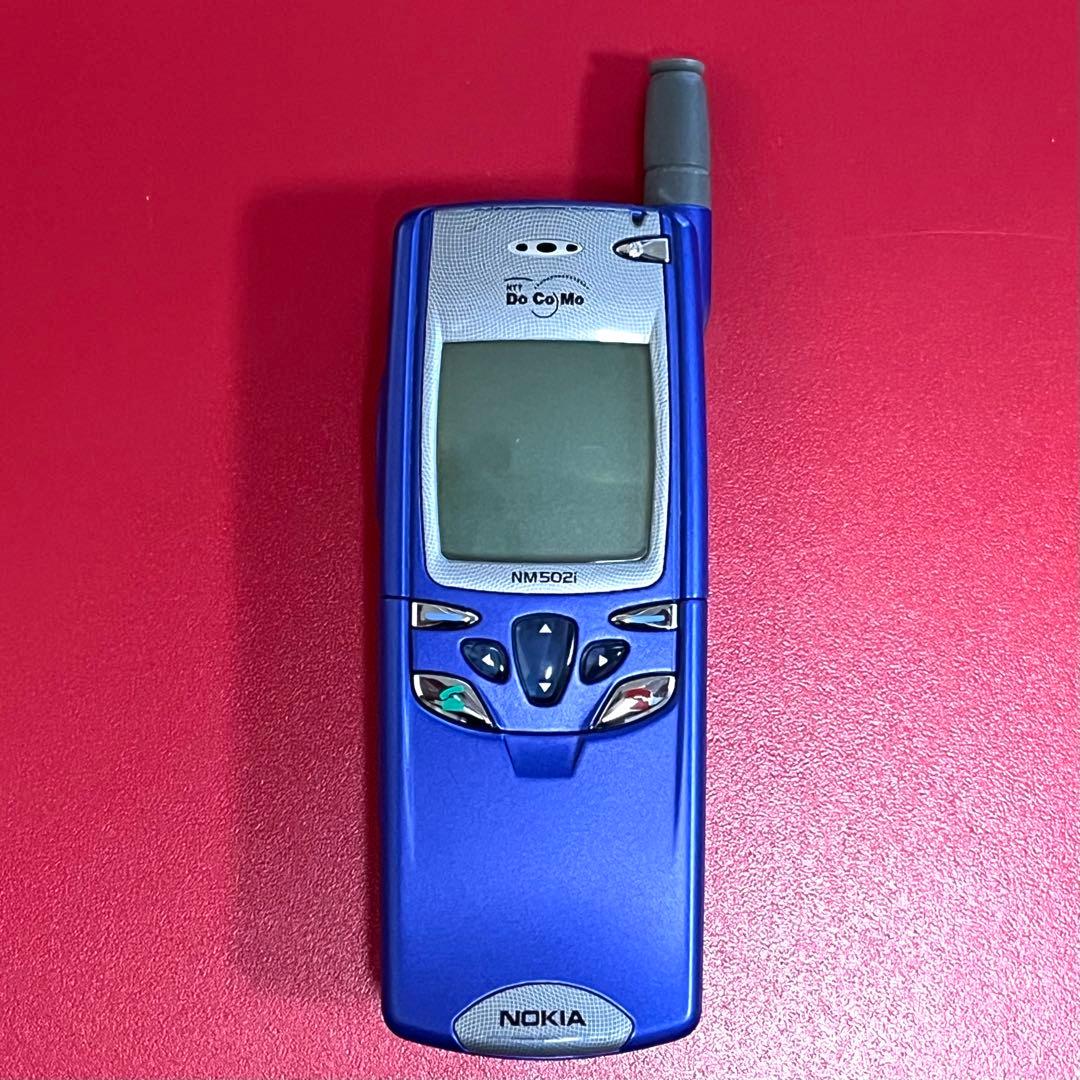 NOKIA ノキア NM502i ブルーdocomoケータイ - メルカリ