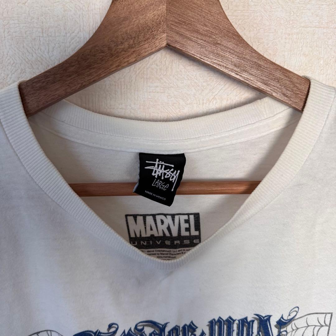 激レア】MARVEL×STUSSYスパイダーマンTシャツ - メルカリ