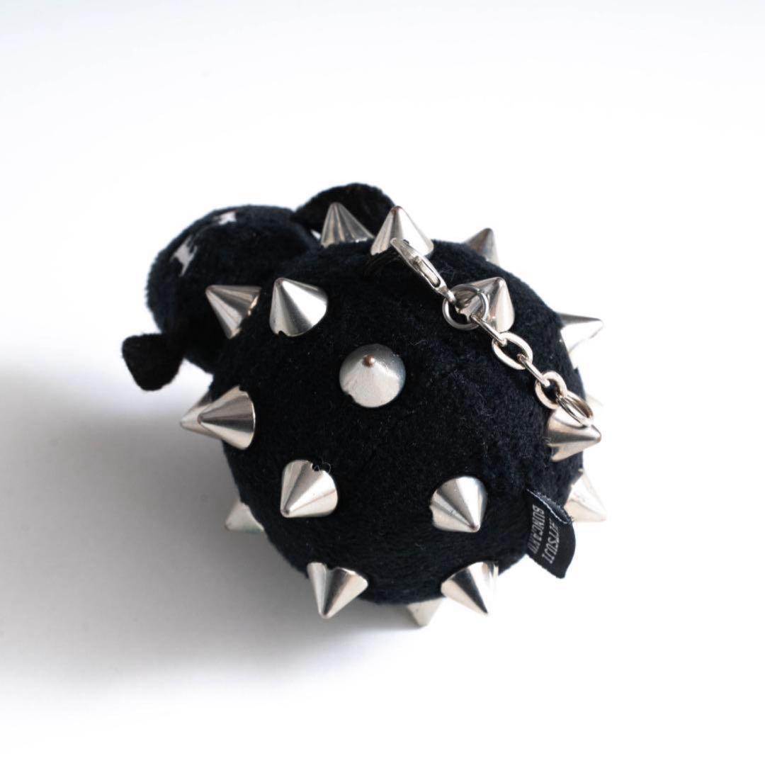 文学　ひつじちゃん キーホルダー スタッズ　prickly BLACK
