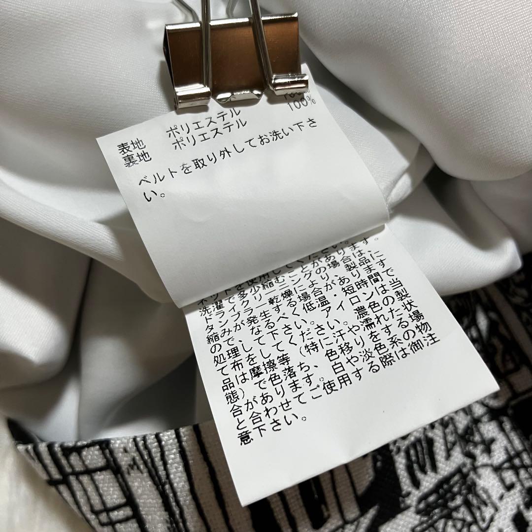 【美品】ANAYI 2025AW シティスケーププリントAライン スカート