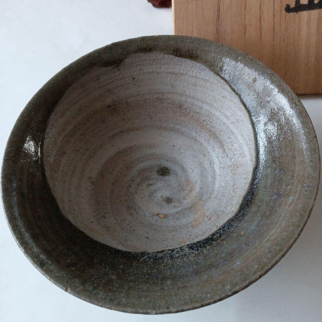 茶道具　刷毛目灰釉茶碗