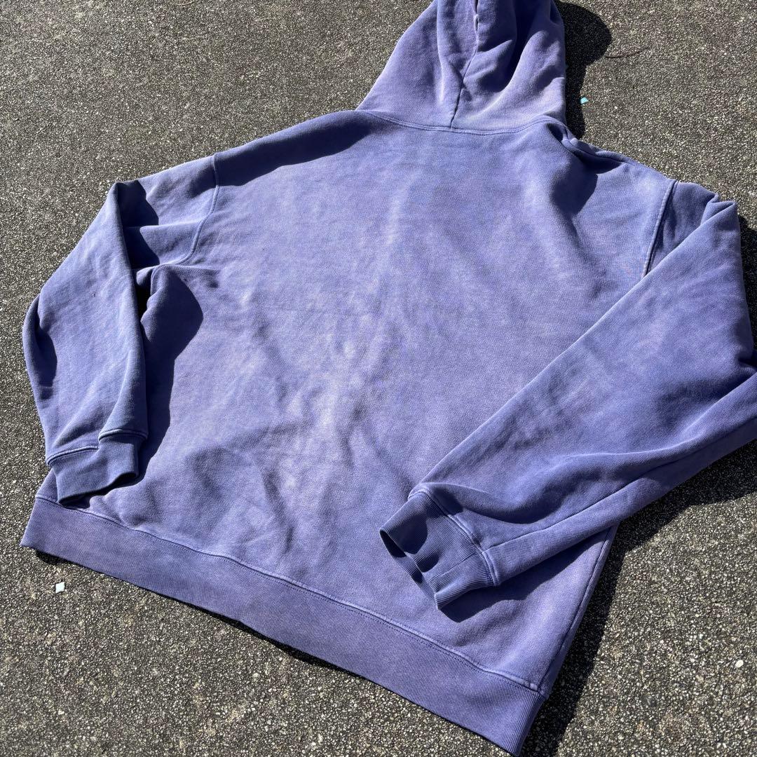 ナス紺 フェード 90s 00s vintage ダブルジップパーカー ボロ