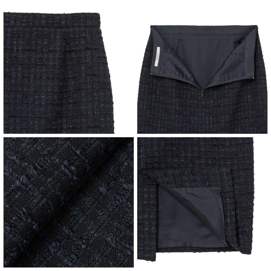 新品 ANAYI Eternal Line 2025 ツイードタイトスカート38