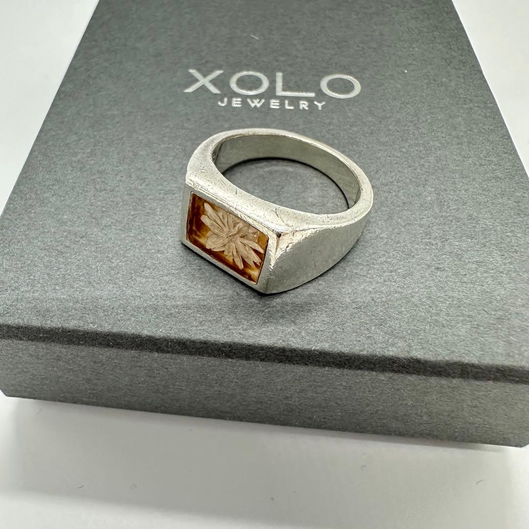 XOLO Signet Ring Flower フラワー リング Lサイズ