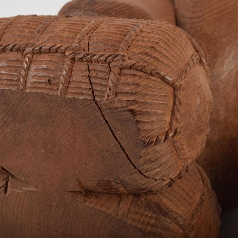 木彫 欅製 恵比寿像 大黒像 一双 在銘 共箱 C 9145 - メルカリ