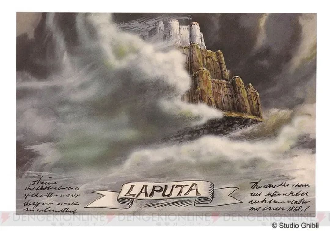 未開封 天空の城ラピュタ 35th 記念販促物ポスター 缶バッジ ジブリ｜⠀