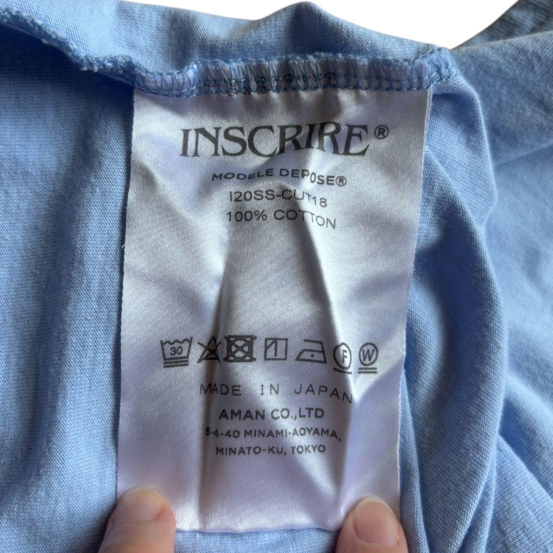 INSCRIRE アンスクリア レイヤードタンクトップ フリーサイズ 水色