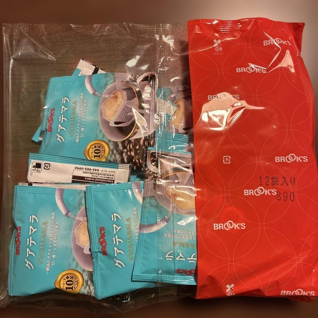 BROOK'S ドリップコーヒー 12袋✖️7種類☆おまけ3袋☆全87袋 - メルカリ
