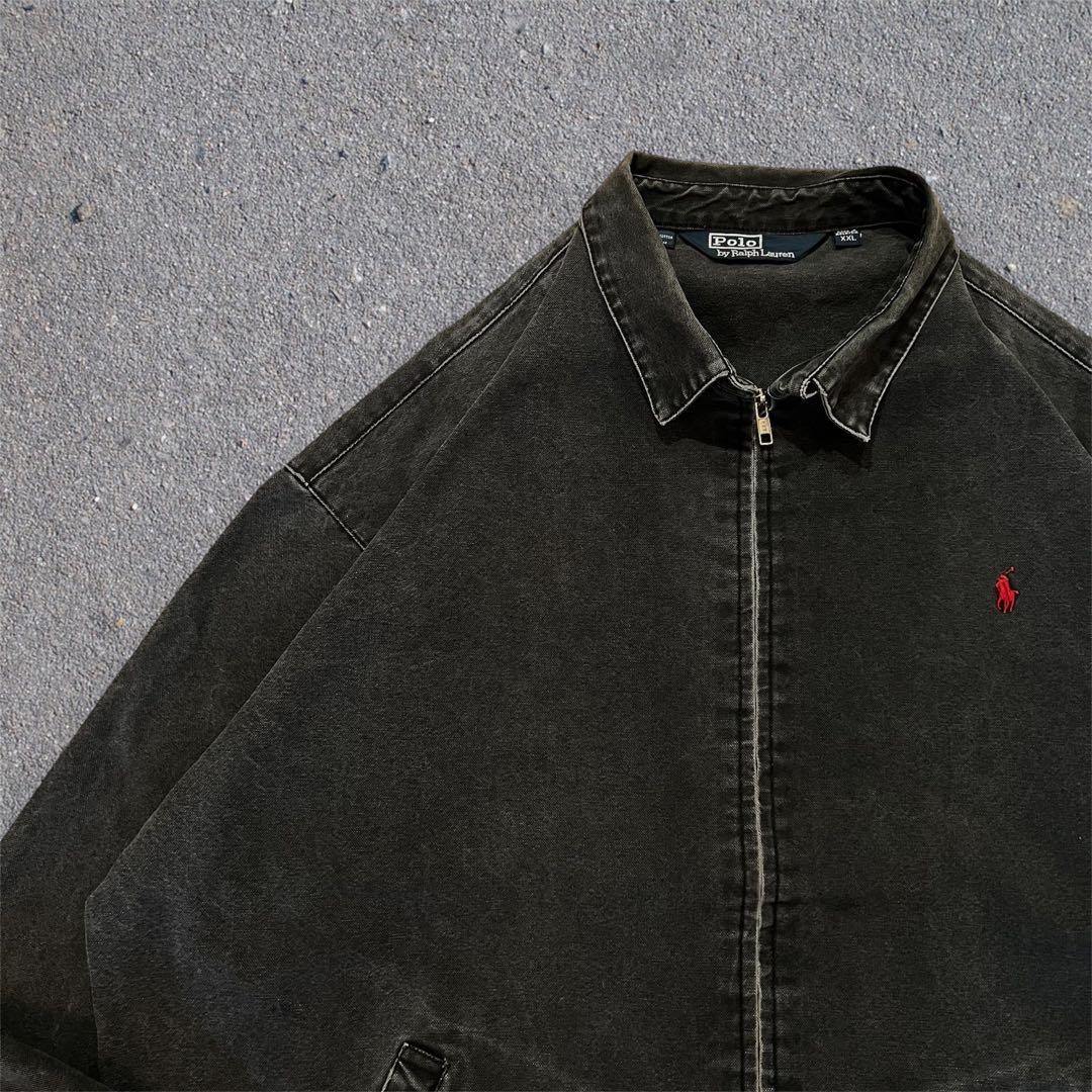 希少80's RALPH LAUREN ブラックデニム スイングトップ XXL - メルカリ