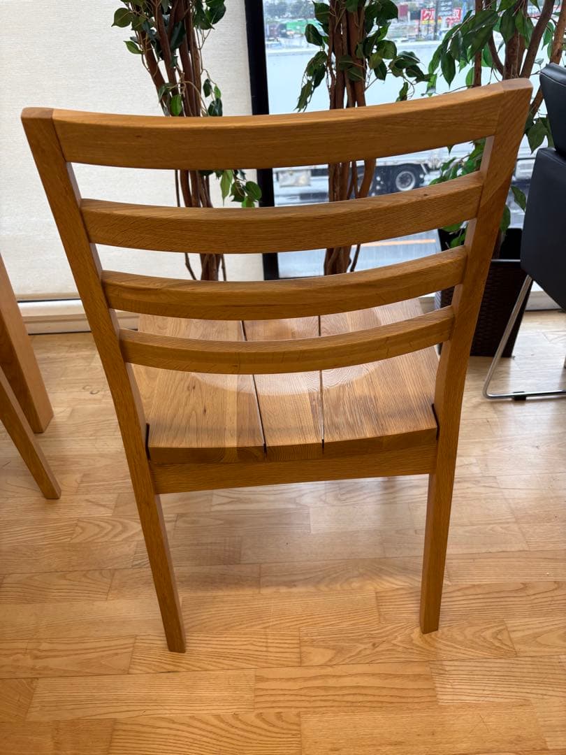 M100　新城家具　ダイニング５点セット　ダイニングテーブル　幅1500ｍｍ