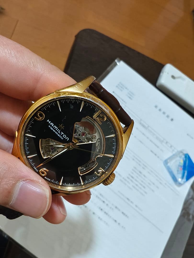 HAMILTON 自動巻き 腕時計 ブラック