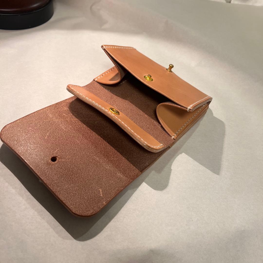 ご依頼品　生成り　財布　古銭入れ