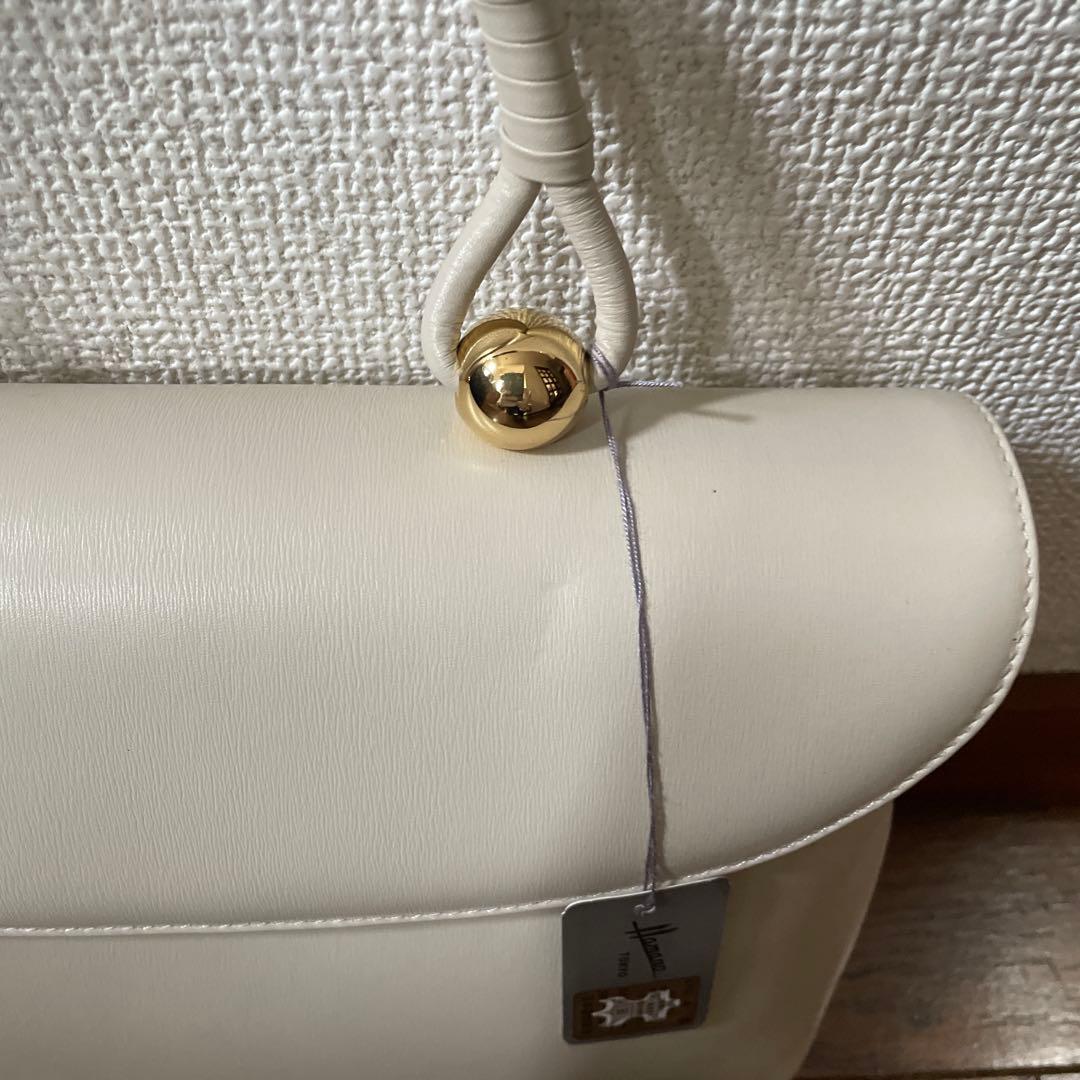 mai様　未使用　濱野　アイボリー　フォーマル　ハンドバッグ