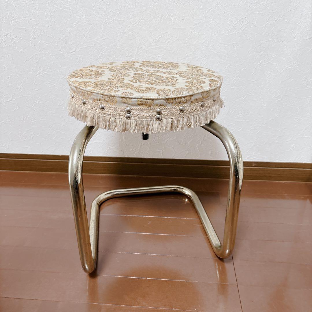 アンティーク調 スツール ヴィンテージ レトロモダン 70´s 丸椅子