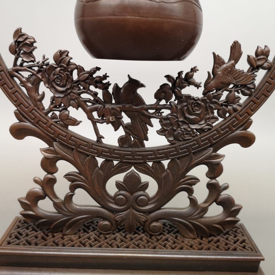 銅器 金瓢簞の弔香炉です 装飾品 工芸品 美術品 置物