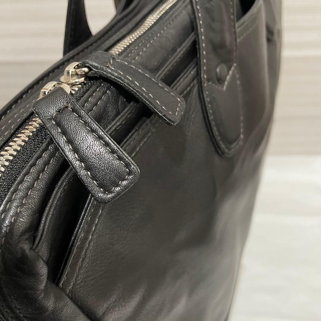 希少✨ ポーター タウゼン ビジネスバッグ 2way オールレザー 黒 本革