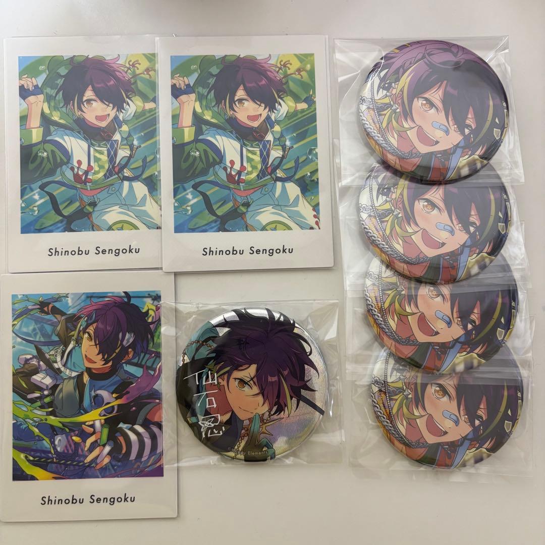 あんスタ 仙石忍 ぱしゃっつ、oct缶バッジ - メルカリ