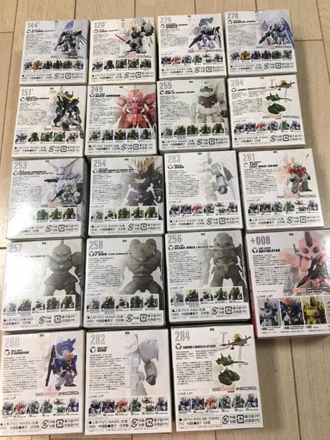ガンダムコンバージ　未開封19種＋開封済み18種＋ジャンク