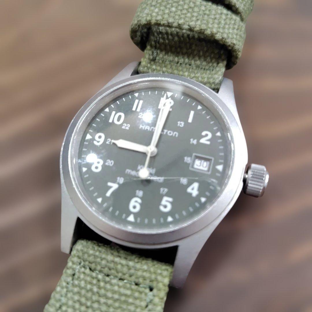 K*I様 Hamilton 　ハミルトン　手巻き時計 カーキ　Khaki　箱　ベ