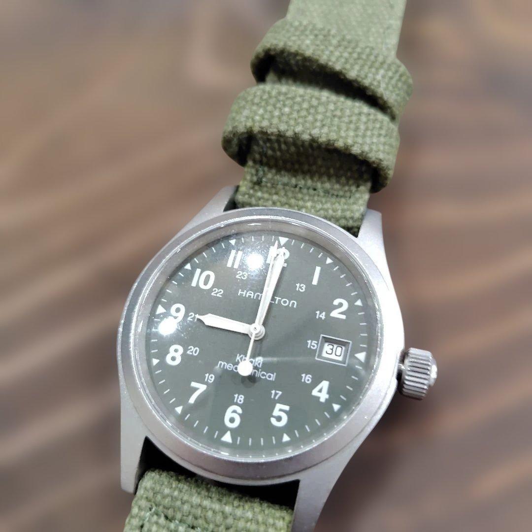 K*I様 Hamilton 　ハミルトン　手巻き時計 カーキ　Khaki　箱　ベ