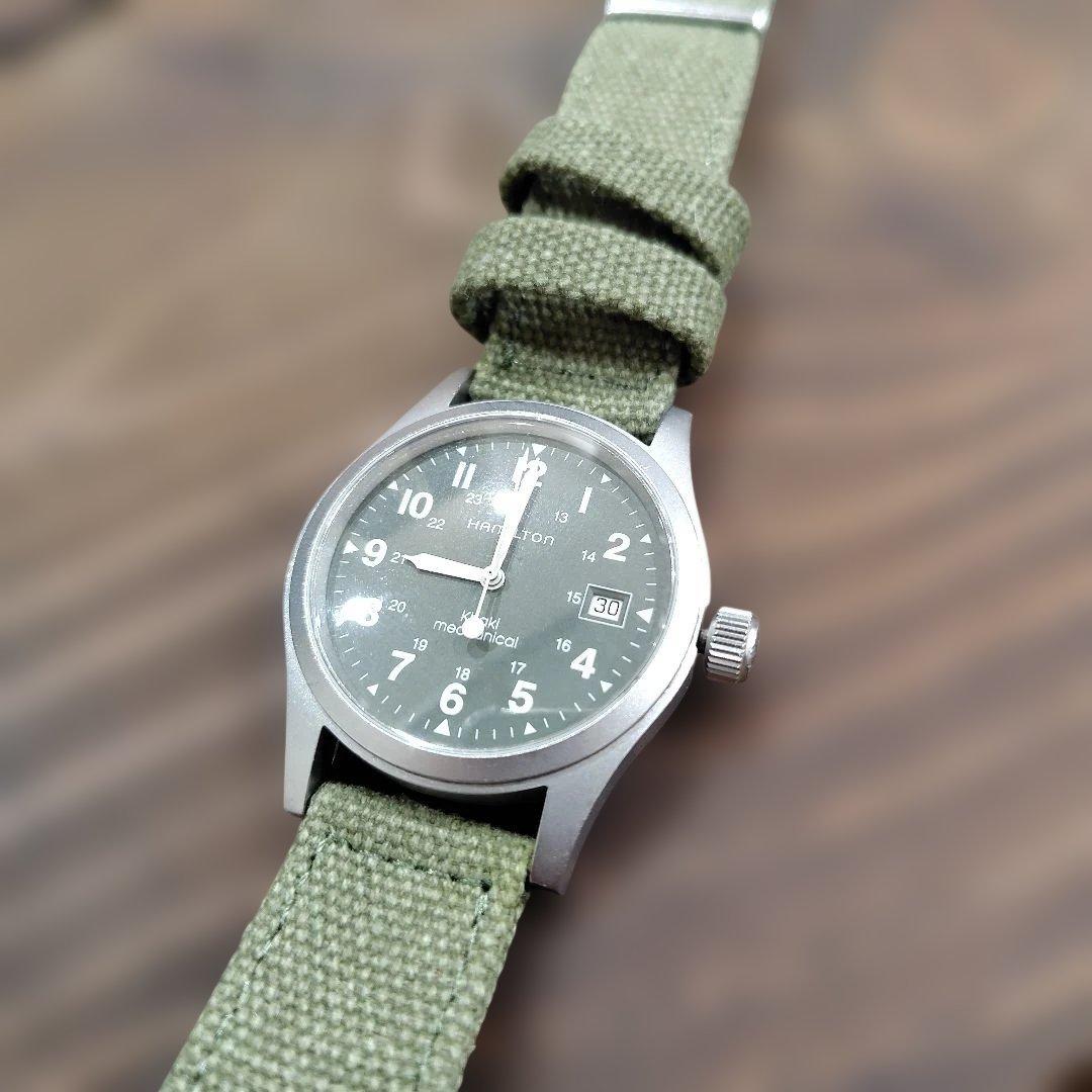 K*I様 Hamilton 　ハミルトン　手巻き時計 カーキ　Khaki　箱　ベ