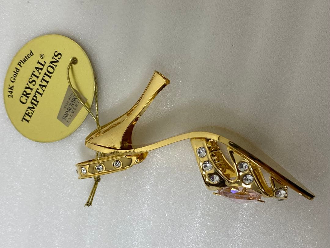 3-2673 スワロフスキー ミニチュアハイヒール・楽器5点セット