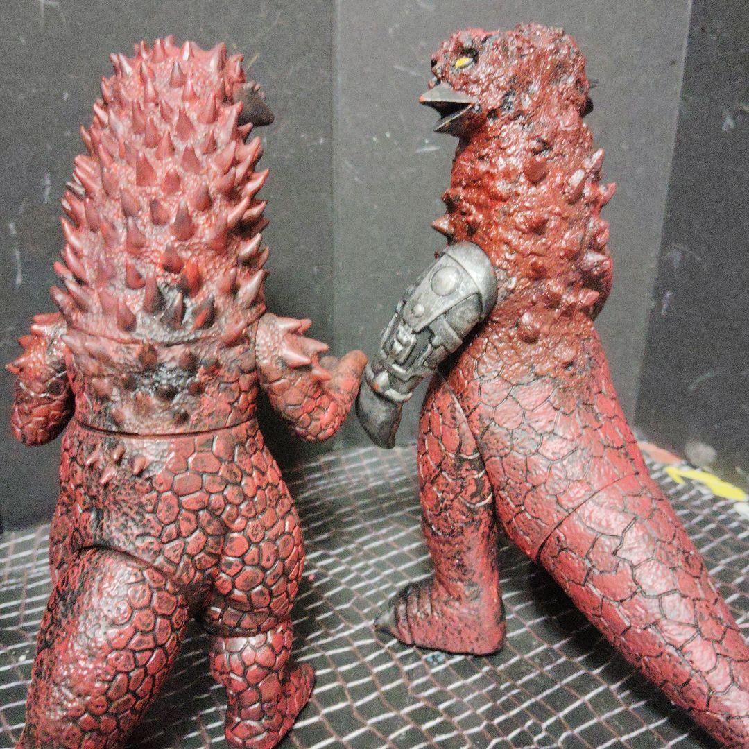 上野淳子ウルトラ怪獣旧型ソフビガルベロス.パンドン.アクマニアム.カデンダ