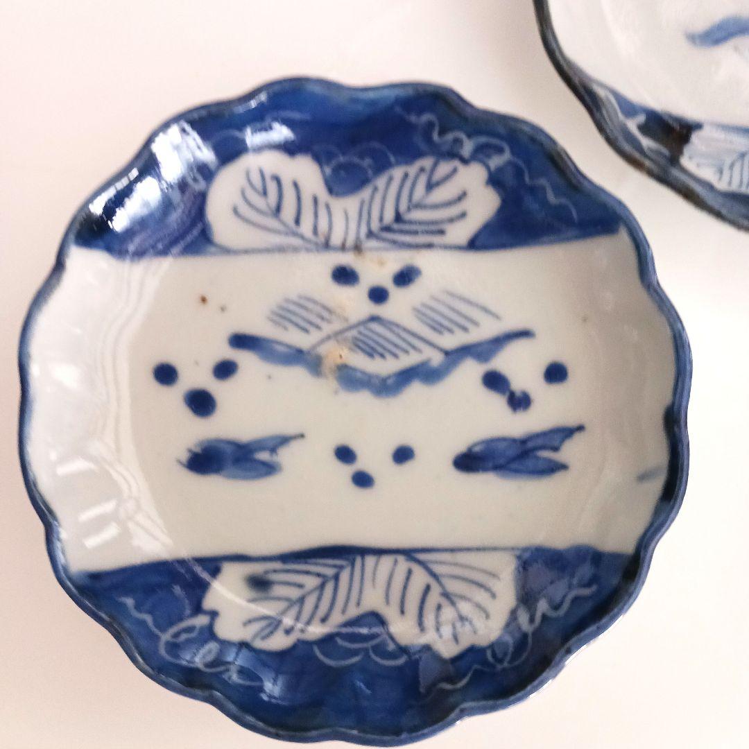 古伊万里　染付け　豆皿　　　　5枚セット