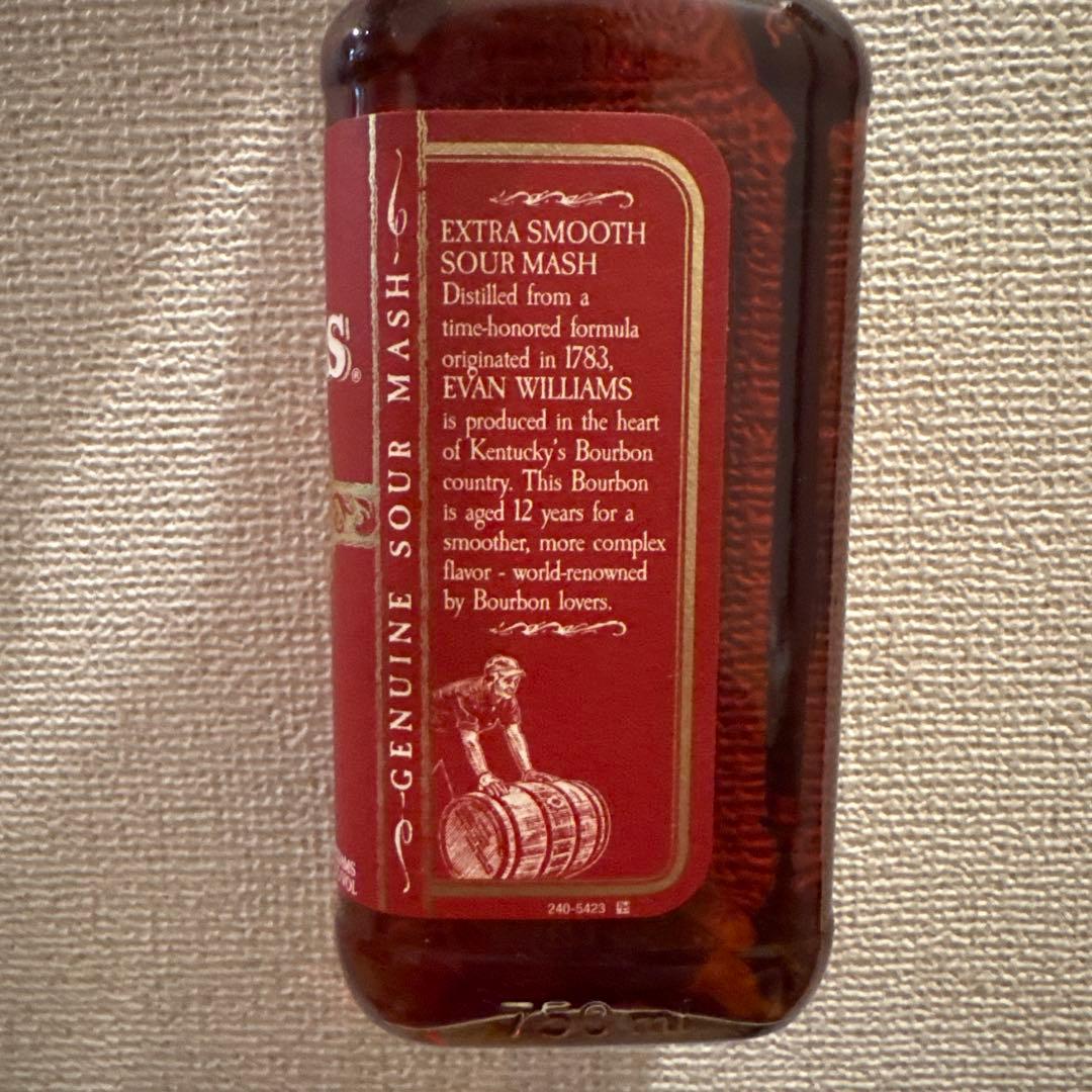 Evan Williams エヴァンウィリアムス12年 バーボンウイスキー 終売
