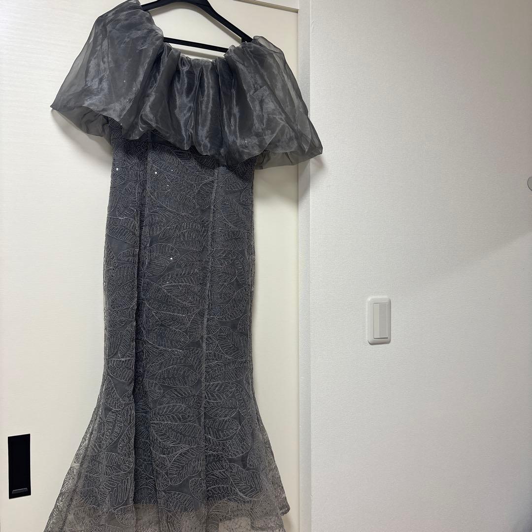 Leja「2WAYオフショルダーパフスリーブマーメイドワンピースロング