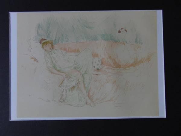 ホイッスラー、FIGURE RECKLiNING、高級画版、Wサイン入 ホイッスラー、FIGURE RECKLiNING、高級画版、Wサイン入